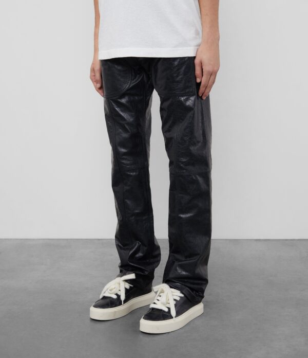 Leather Stacked Carpenter Pant