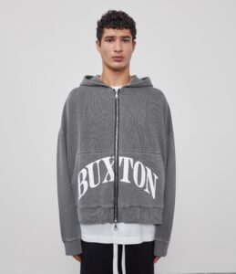 Heavyweight Cropped Logo Zip Hoodie