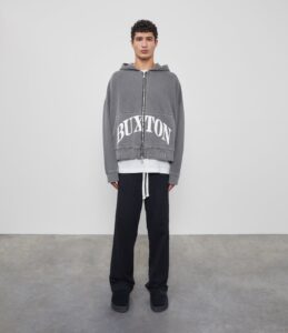 Heavyweight Cropped Logo Zip Hoodie