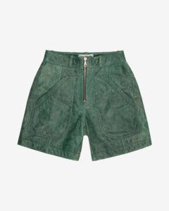 Cb Cracked Leather Shorts