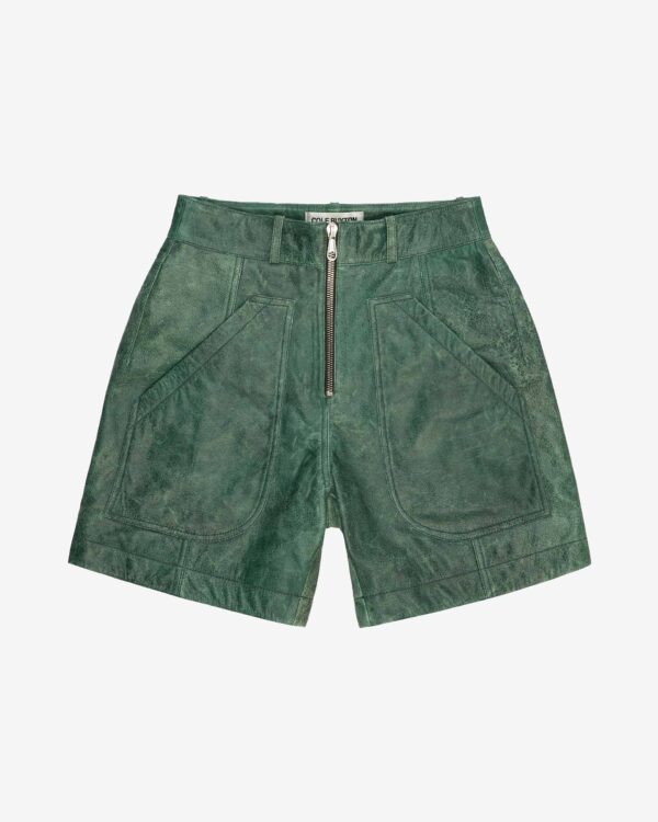 Cb Cracked Leather Shorts