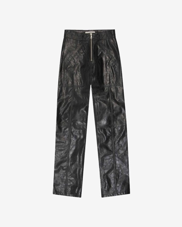 Leather Stacked Carpenter Pant