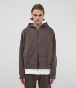 Warm Up Cropped Zipped Hoodie