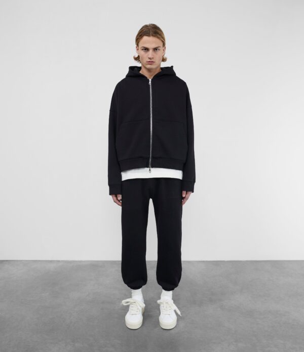 Warm Up Cropped Zipped Hoodie